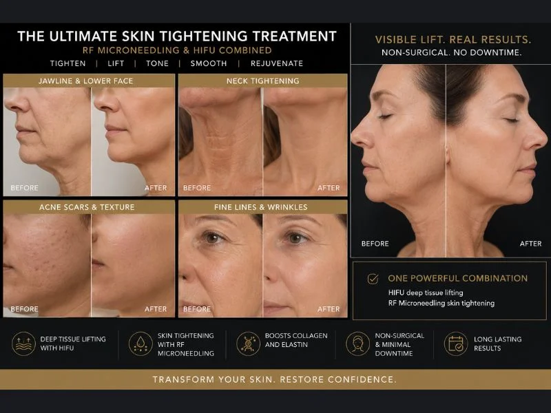 Results of combined treatment for the ultimate skin tightening treatment Stratford