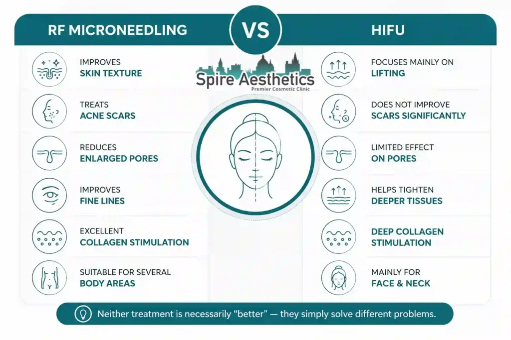 RF Microneedling vs HIFU: Which Treatment Gives Better Results Stratford?