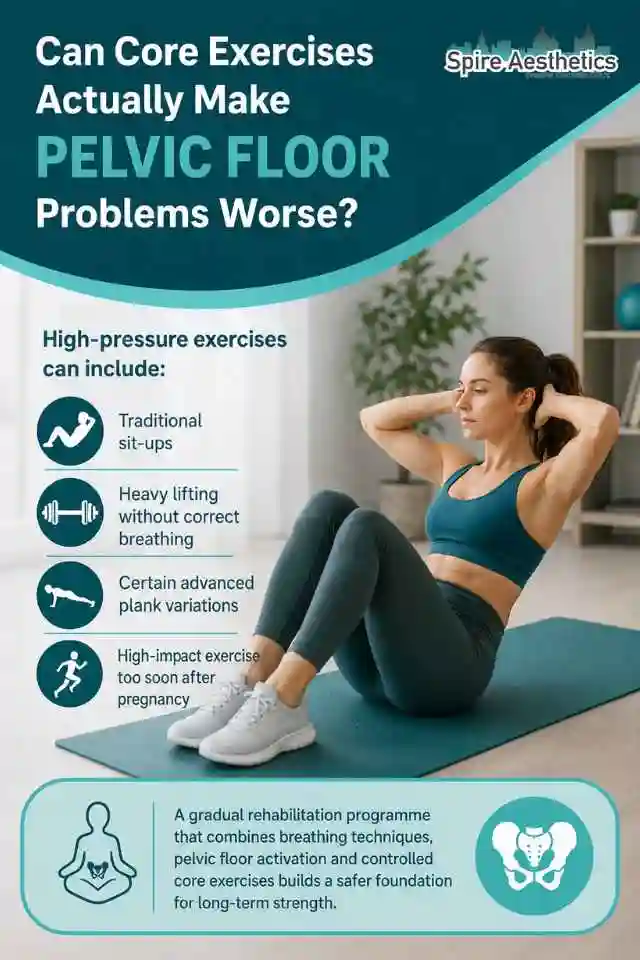Can Strengthening Your Core Alone Actually Make Pelvic Floor Problems Worse Stratford?